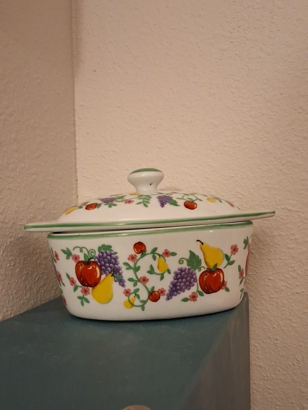 Casserole style ceramic vintage Butter Boat